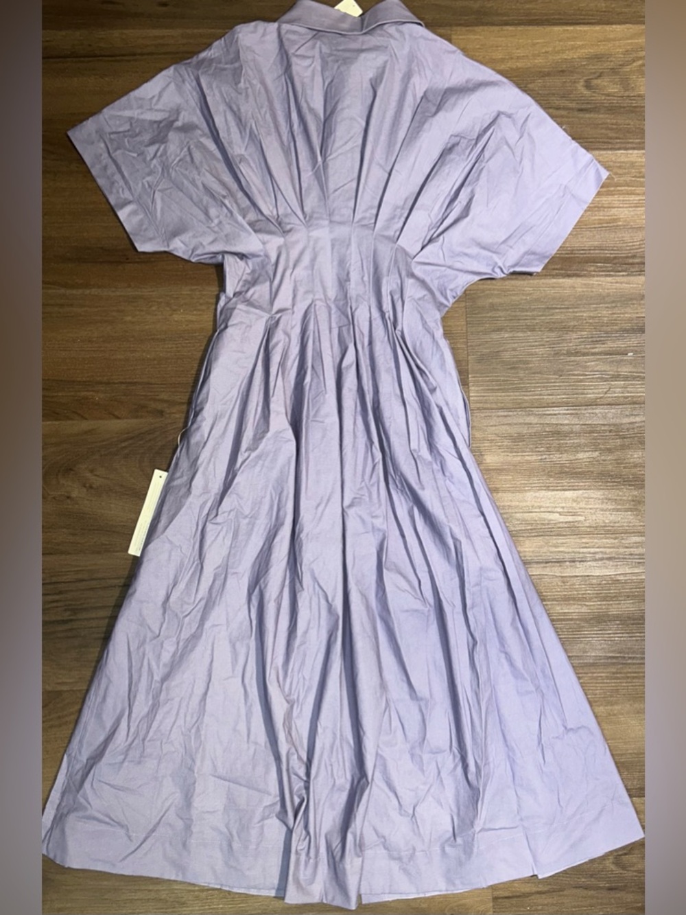 NWT Anthropology Exquise Tobie Shirt Dress Lavender Purple Floral Embellished - Picture 3 of 10